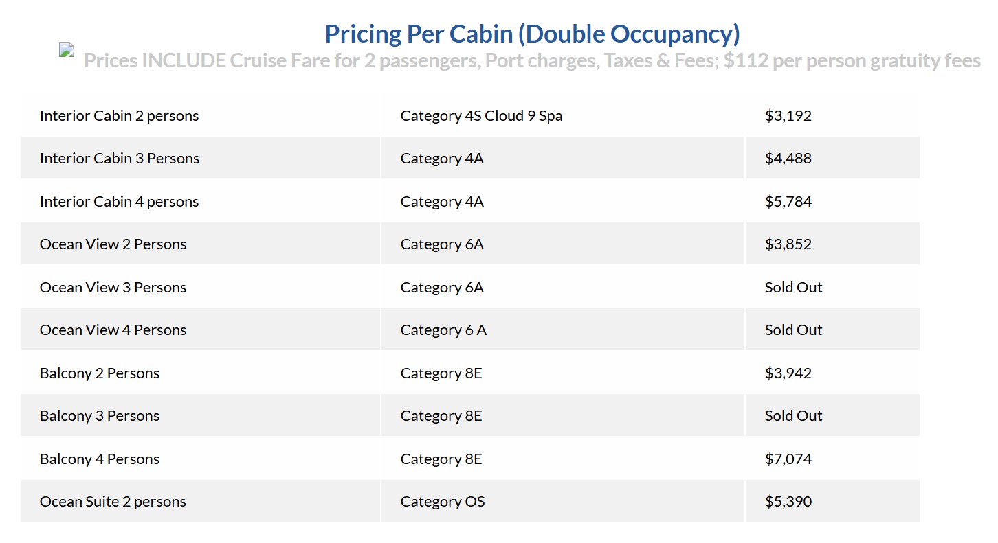 mardi gras 7.19.26 pricing